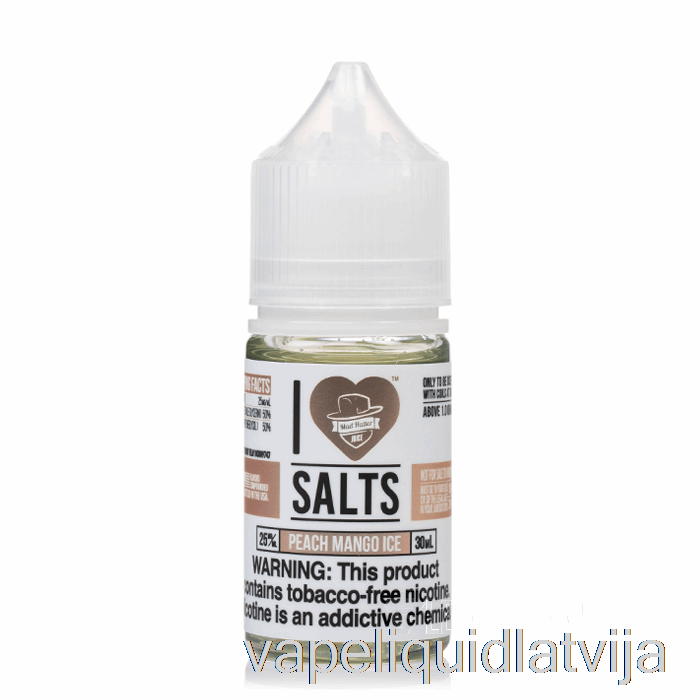 Persiku Mango Ledus - I Love Salts - 30ml 50mg Vape šķidrums